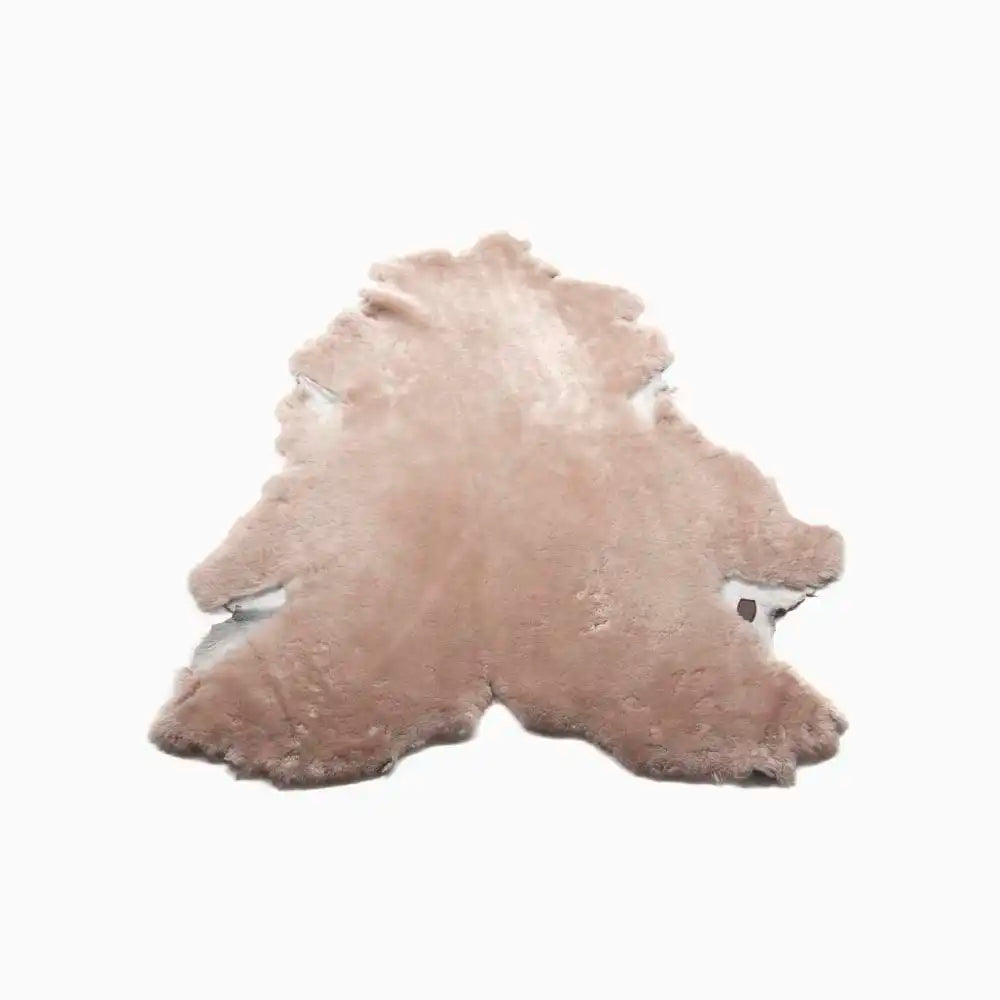 Peau de mouton à poil court blush