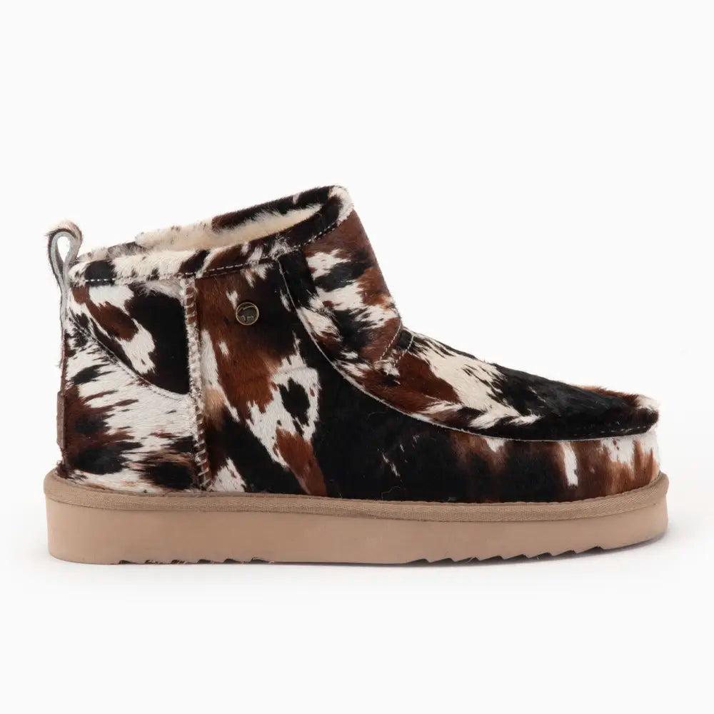 Barunga Femmes Boot Print Hairy Cow Black