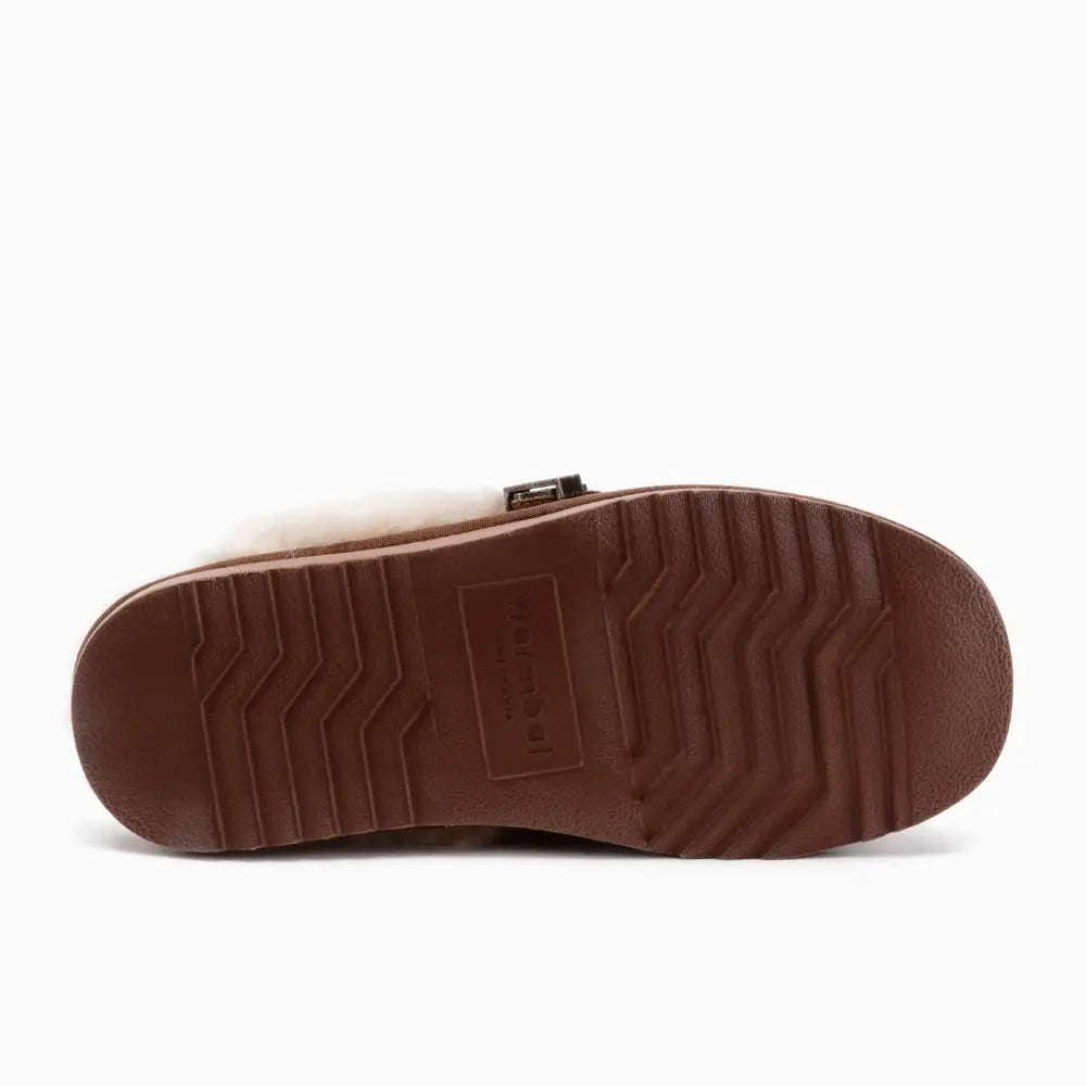 Berri Dames Suède Buckle Cognac 3