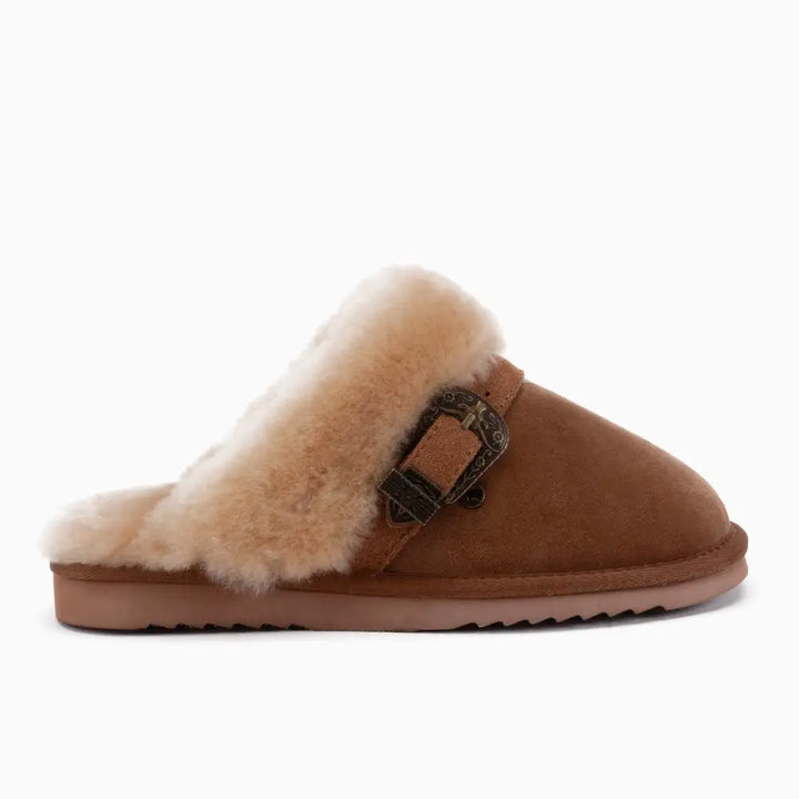 Berri Dames Suède Buckle Cognac thumbnail