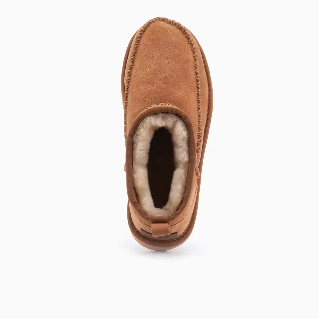 Durack dames suède stitch cognac 18
