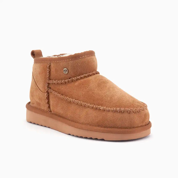 Durack dames suède stitch cognac thumbnail 1