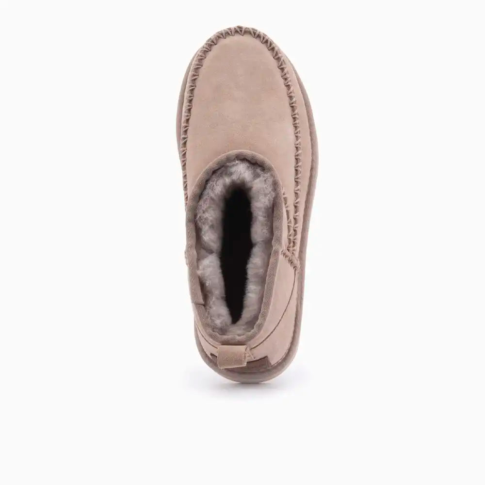 Durack dames suède stitch taupe 14