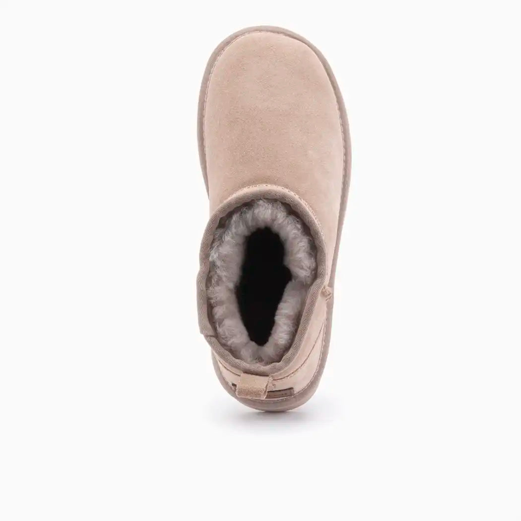 Durack dames suède plateau taupe 2