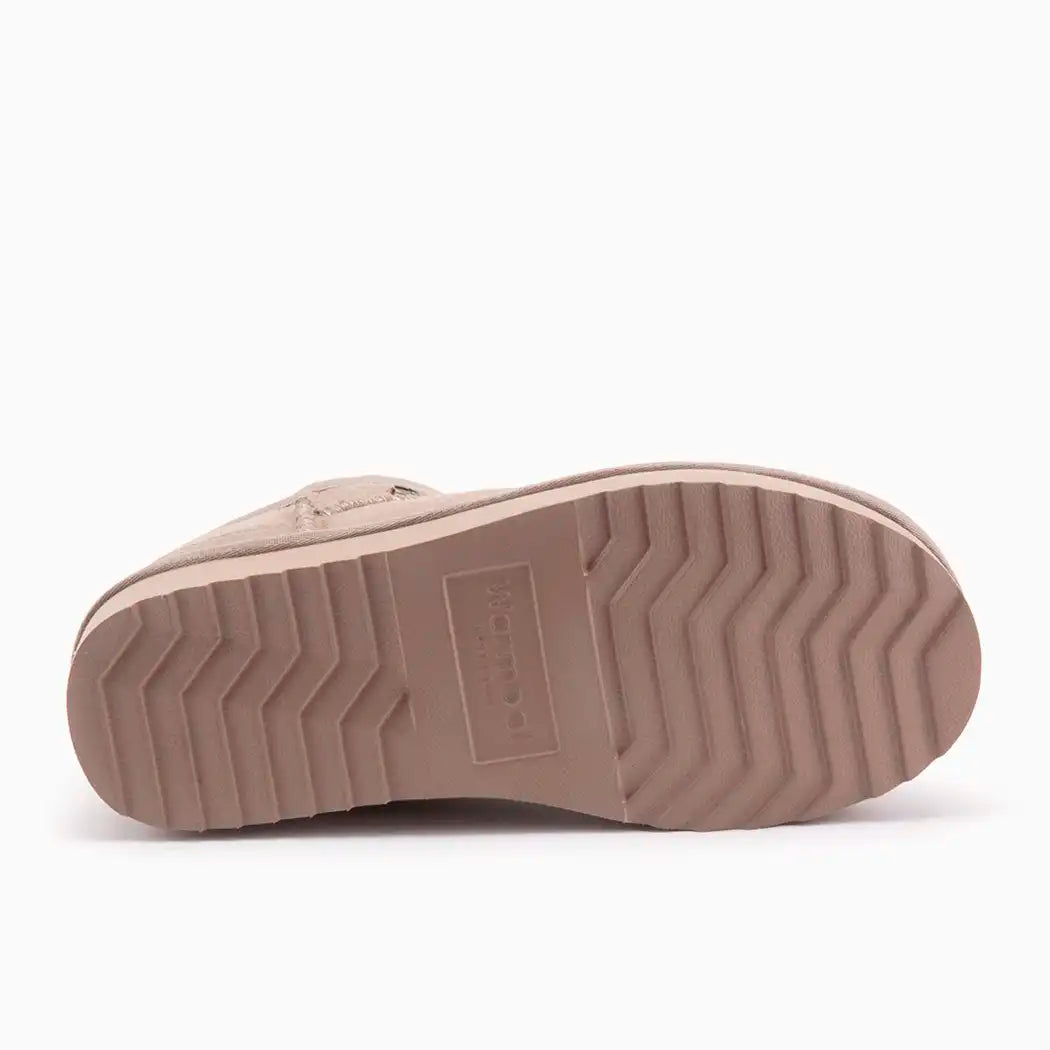 Durack dames suède plateau taupe 15
