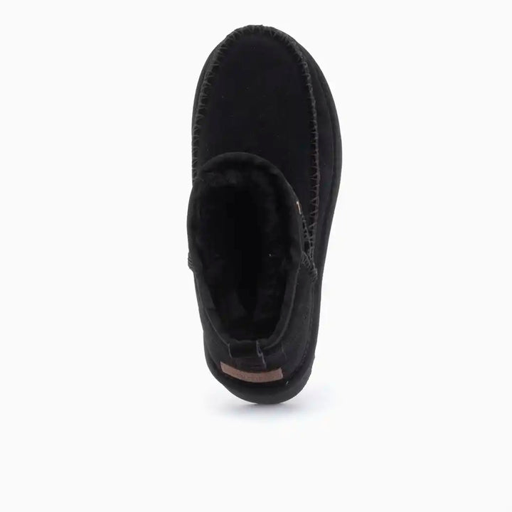 Durack dames suède stitch plateau black thumbnail 2