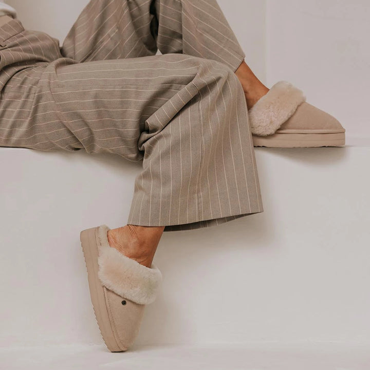 Flurry suède plateau taupe thumbnail 1