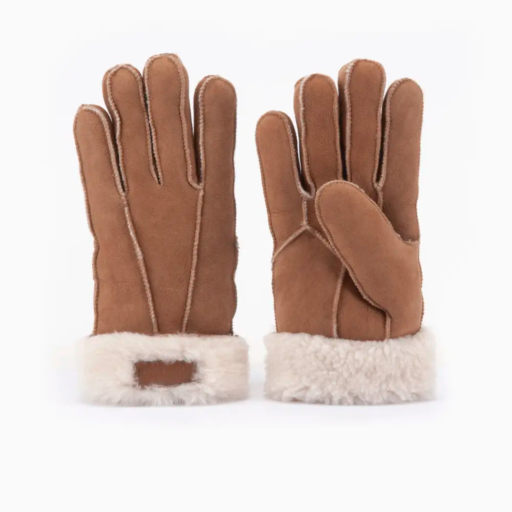 Gants Femmes Lammy Patchwork Cognac