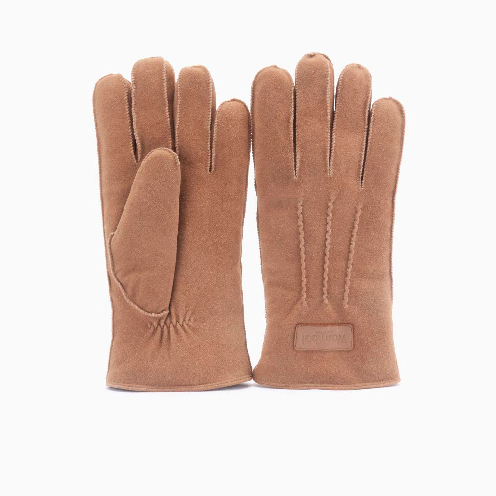 Gants Hommes Goat Suède Cognac