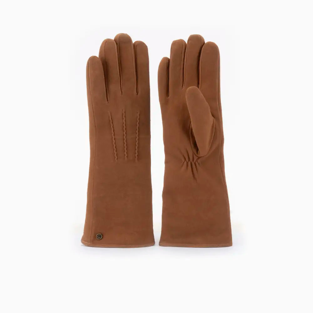 Gants Lang Femmes Goat Suède Cognac