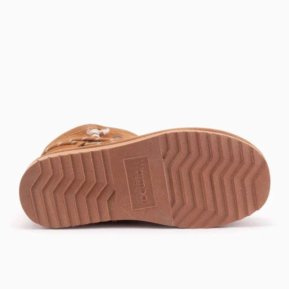 Kalbarri Femmes Suède Lace Boot Cognac 4