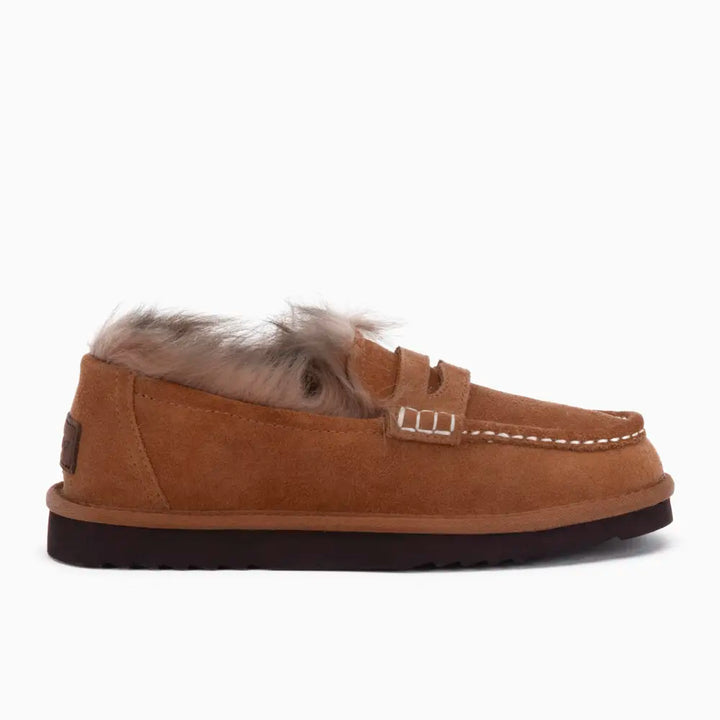 Mildura Dames Suède Loafer Tw Cognac Choco thumbnail