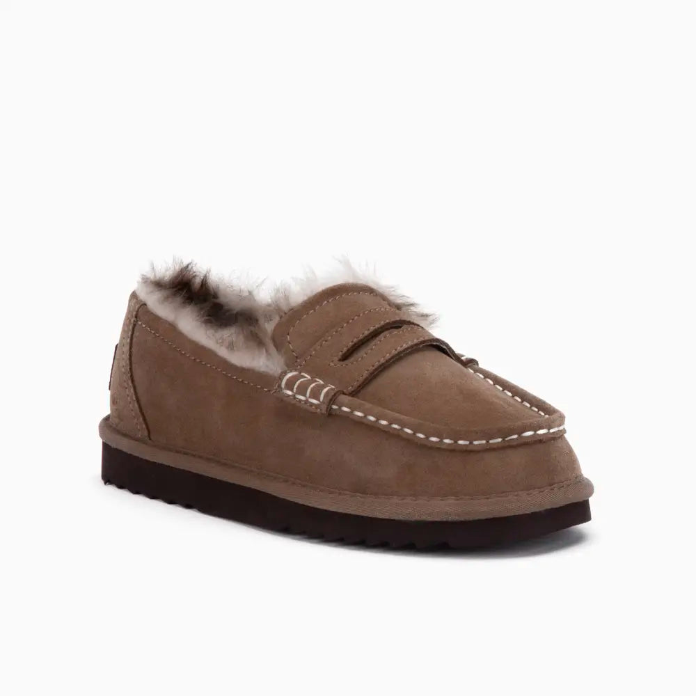 Mildura Dames Suède Loafer Tw Mud Choco 2