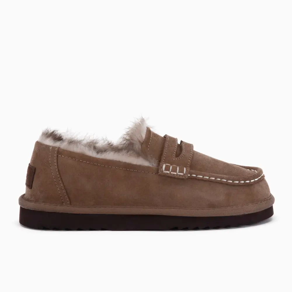 Mildura Dames Suède Loafer Tw Mud Choco 3