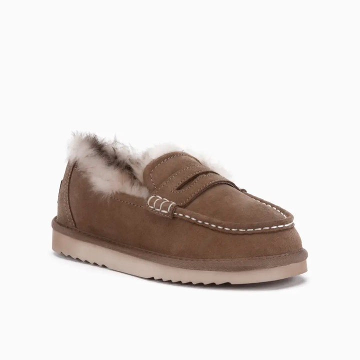 Mildura Dames Suède Loafer Tw Mud Sand thumbnail 1