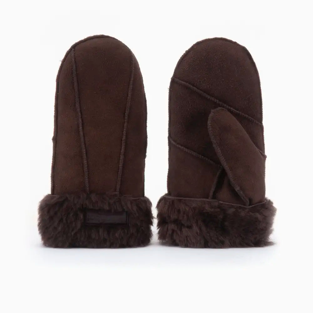 Moufles Femmes Lammy Patchwork Choco