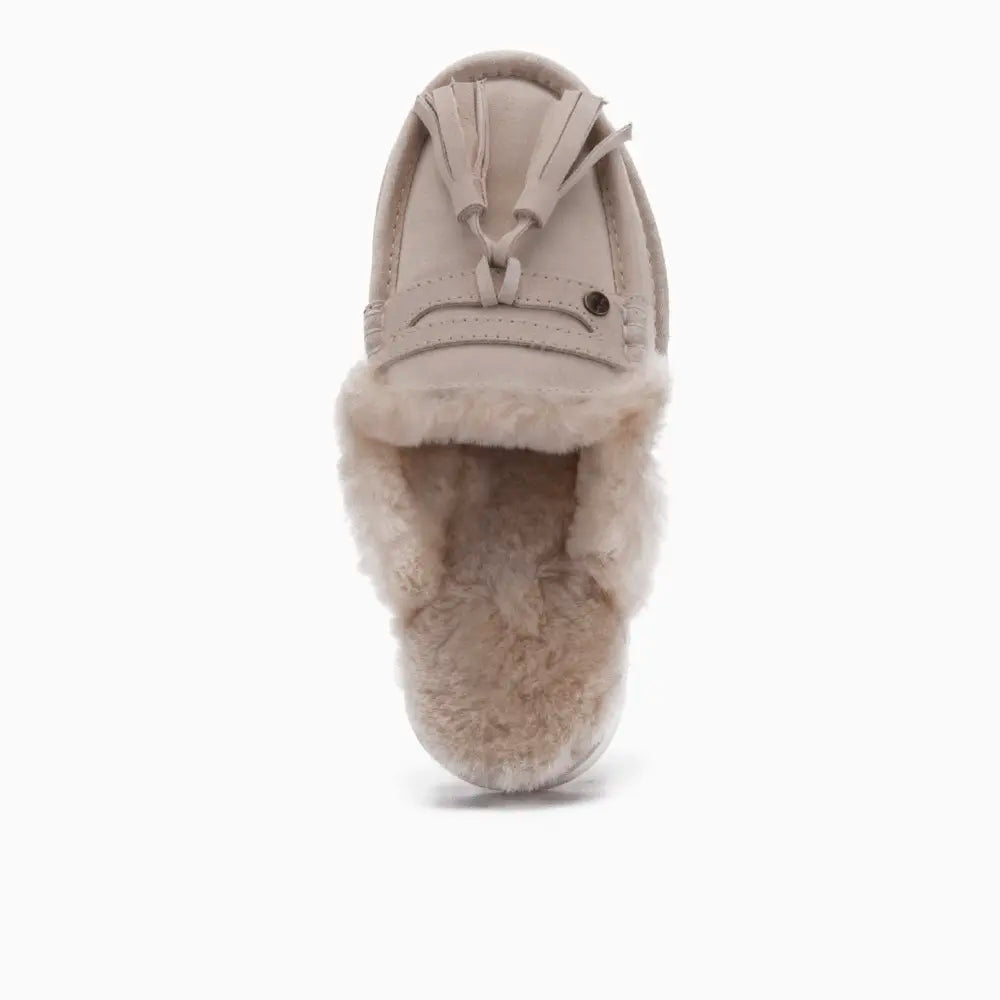 Temora Femmes Suède Tassels Ivory 3