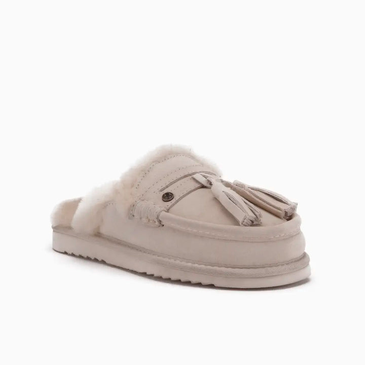 Temora Femmes Suède Tassels Ivory thumbnail 2
