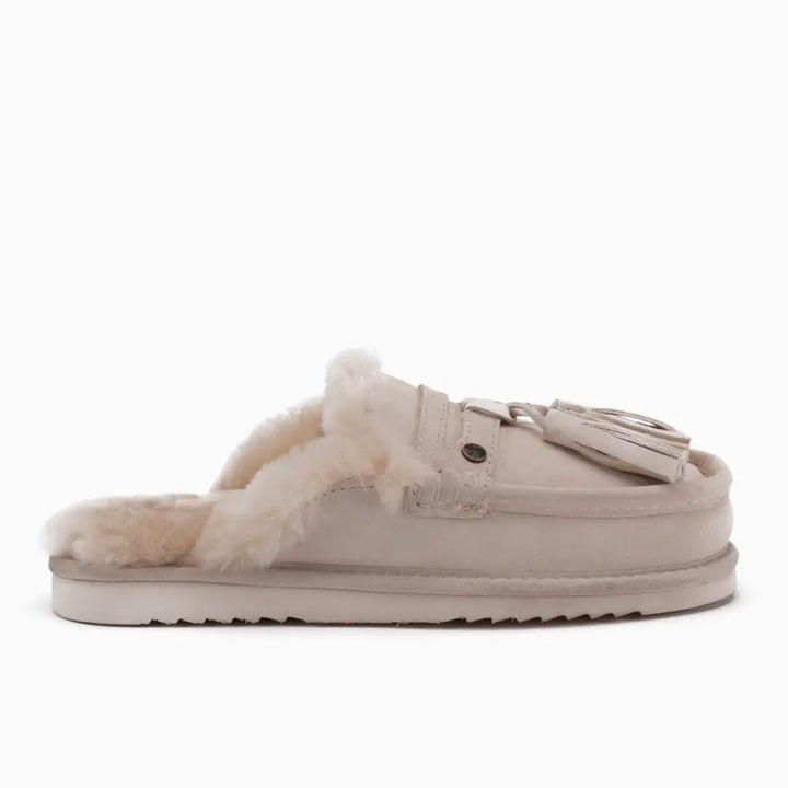 Temora Femmes Suède Tassels Ivory thumbnail