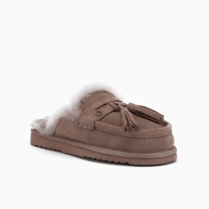Temora Femmes Suède Tassels Taupe thumbnail 2