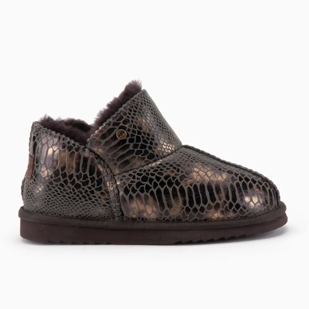 Willow Femmes Suède Print Snake Choco
