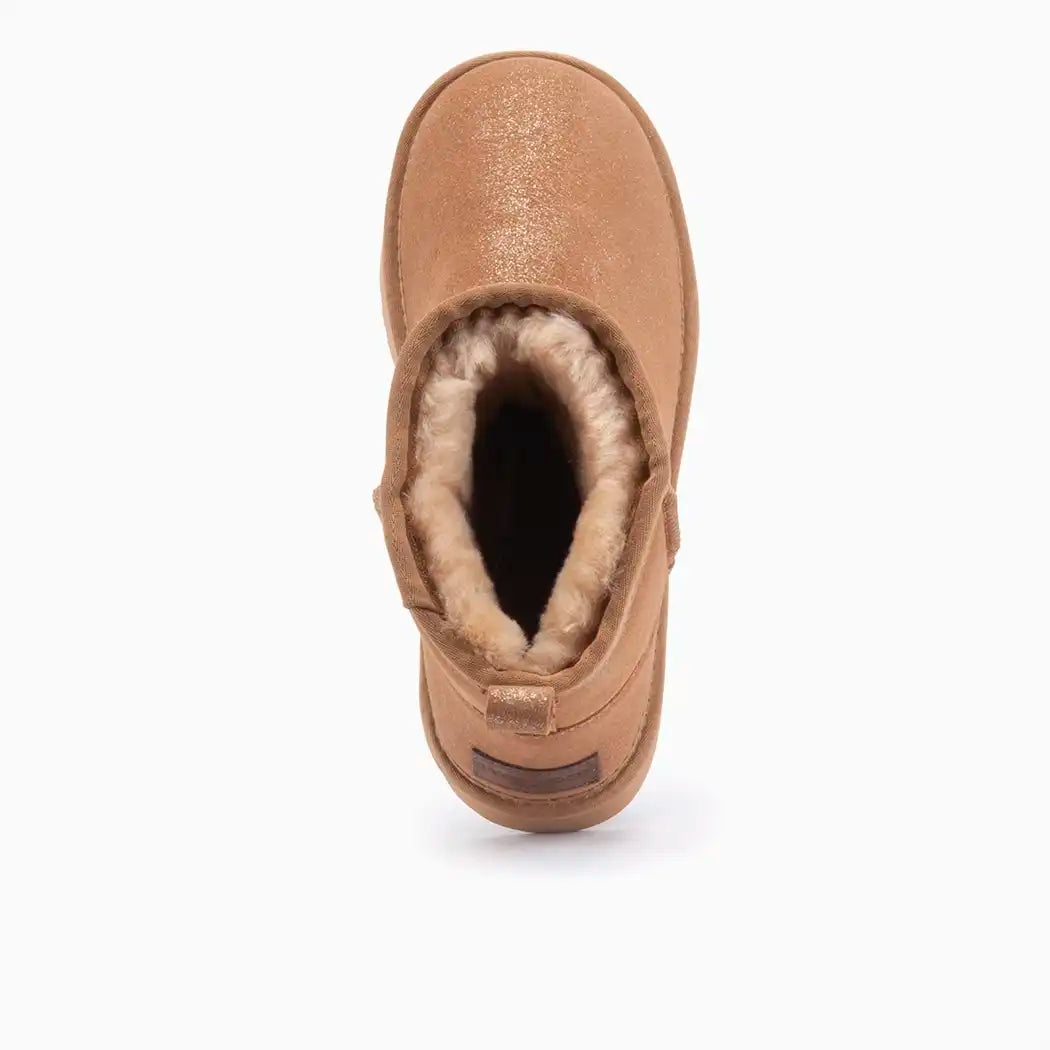 Wallaby dames suède metallic gold 14