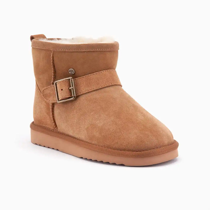 Wallaby suède buckle double faced camel thumbnail 1