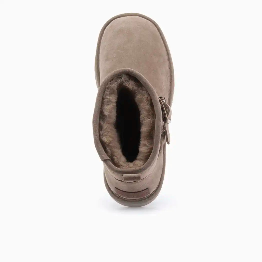 Wallaby suède buckle double faced moss 2