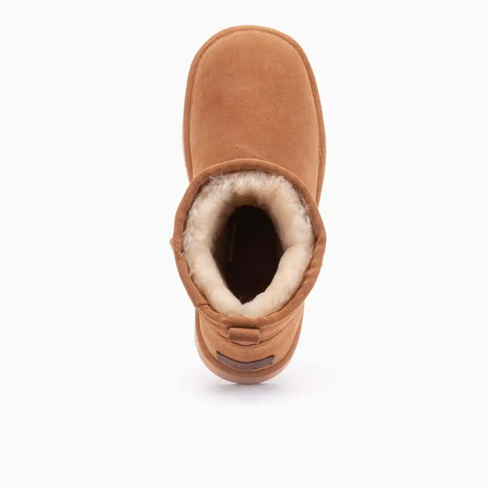 Wallaby suède plateau cognac 10