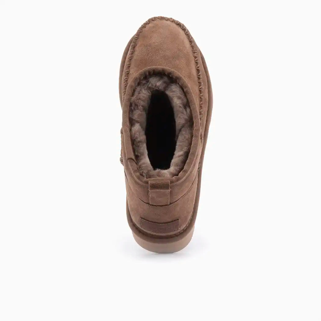 Wallaby suède stitch plateau mud 2