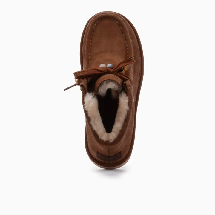 Yeppoon Femmes Suède Boot Beads Cognac thumbnail 2