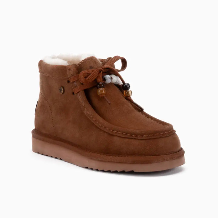 Yeppoon Femmes Suède Boot Beads Cognac thumbnail 1