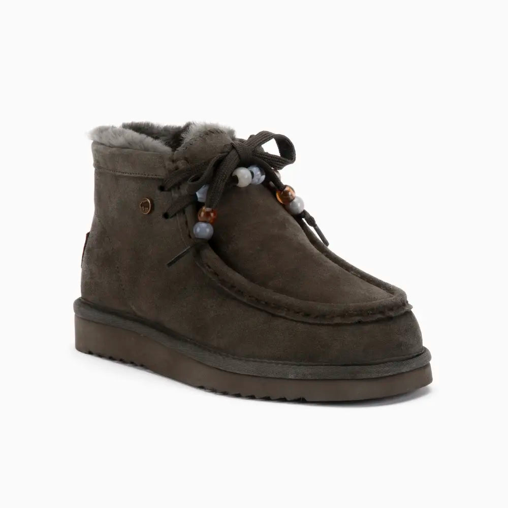 Yeppoon Femmes Suède Boot Beads Olive 1
