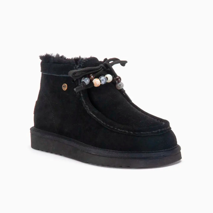 Yeppoon Femmes Suède Boot Beads Black thumbnail 1