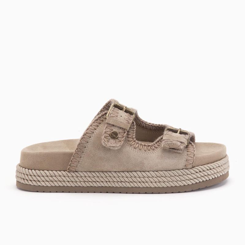Warmbat Bennister women suéde stone