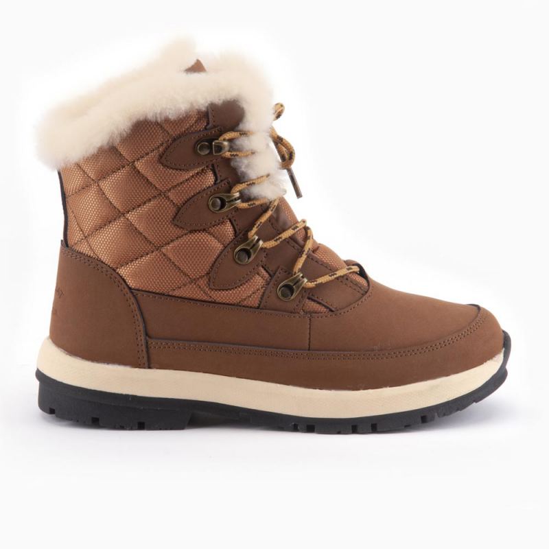 Warmbat Abott femmes Leather Outdoor Boot Cognac