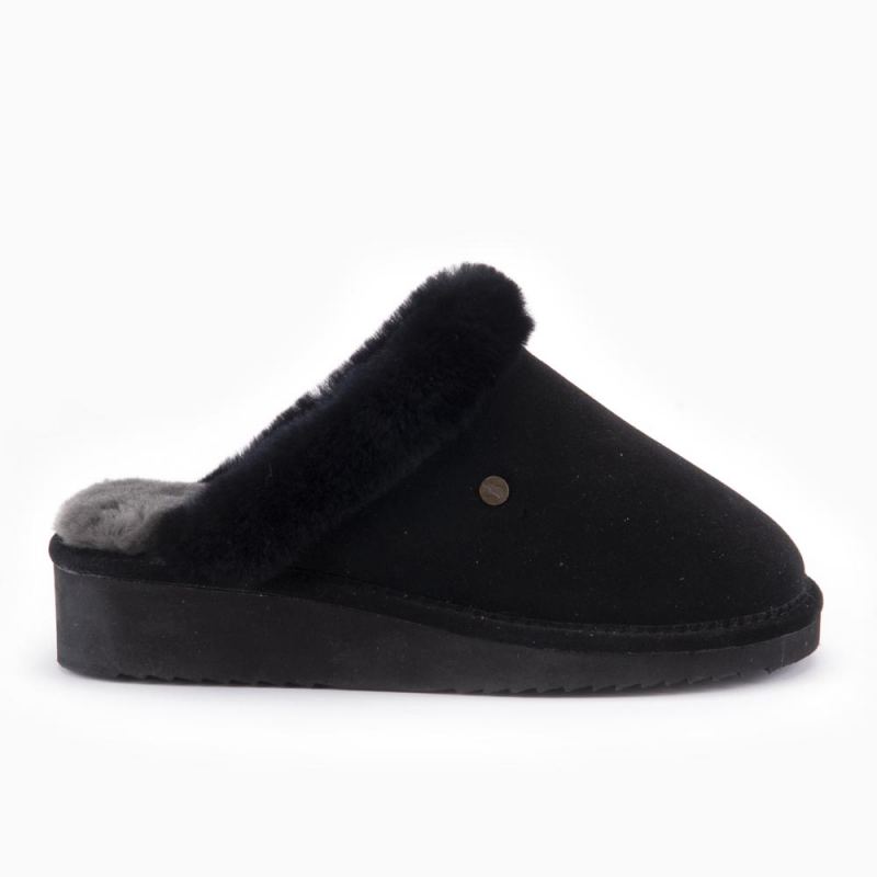 Warmbat Alice femme suède Black/Black