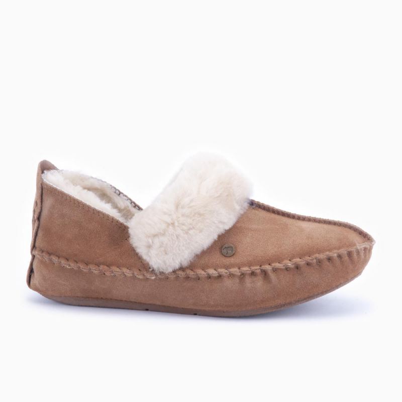 Barrine Women Suede Cognac