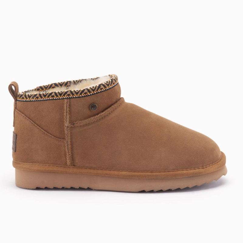 Warmbat Durack femmes suède boot Tape Cognac