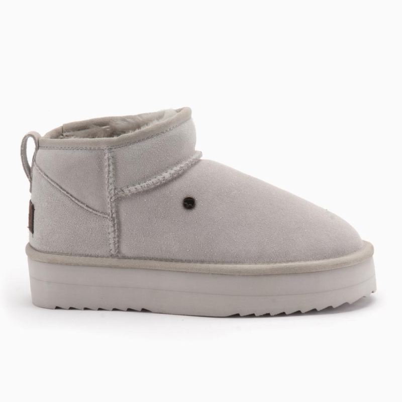 Warmbat Durack femme suède boot plateau cement