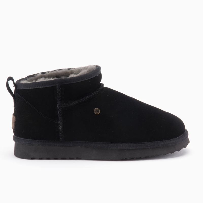 Warmbat Durack hommes suède boot black