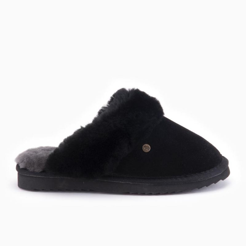 Warmbat Flurry femme suède black/black