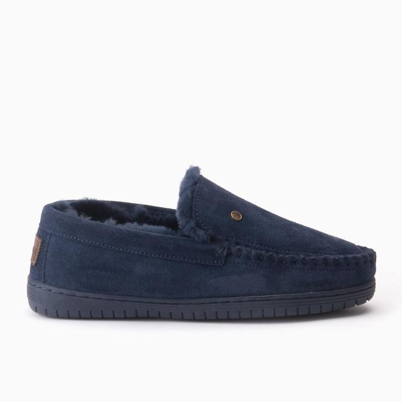 Warmbat Grizzly hommes suède dark navy