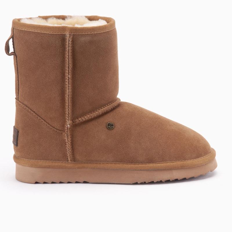 Warmbat Kangaroo femmes suède Boot Cognac