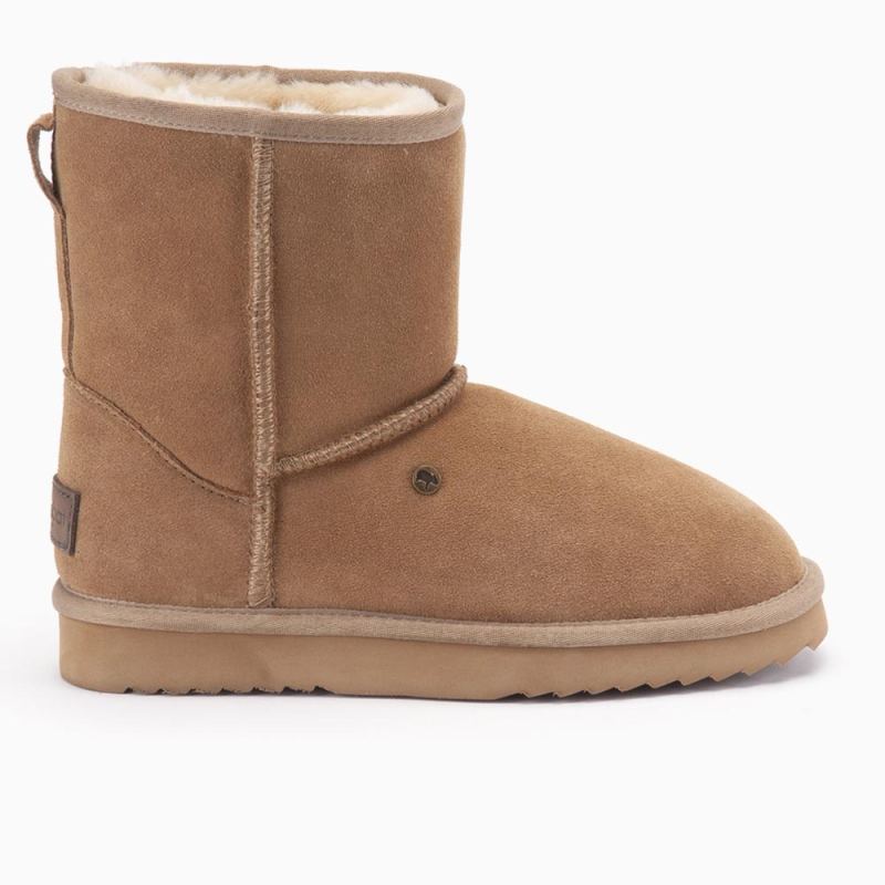 Warmbat Kangaroo femmes suède boot camel