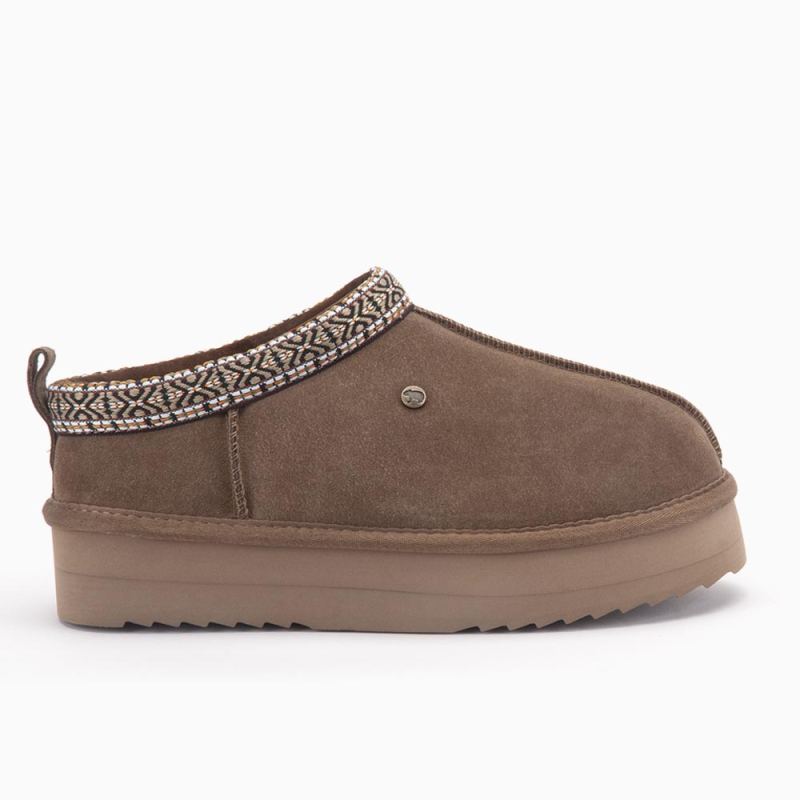 Kynuna Women Suede Plateau Tape Mud