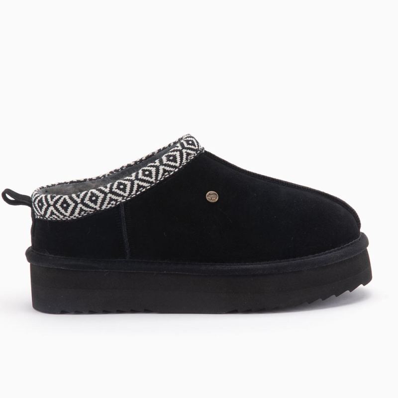 Kynuna Women Suede Plateau Tape Black