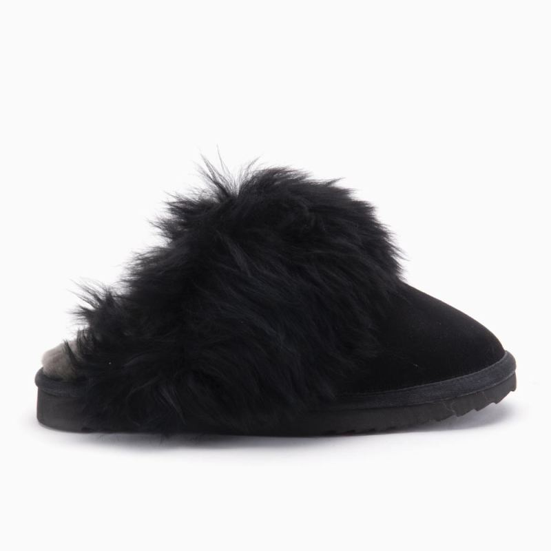 Warmbat Wagga femme suède black/black
