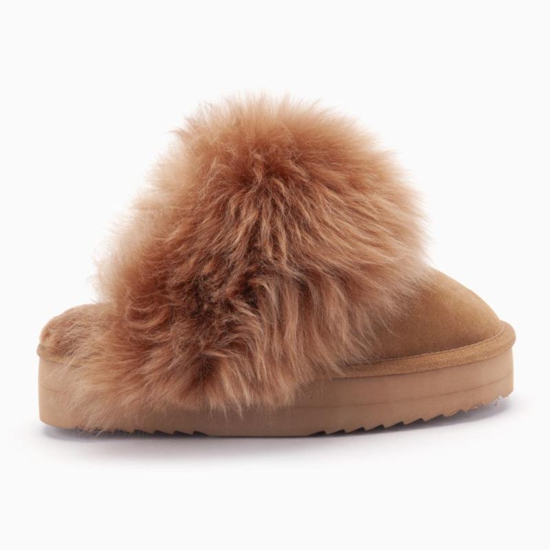 Wagga Women Suede Plateau Rust