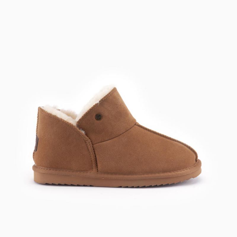 Warmbat Willow enfants suède cognac